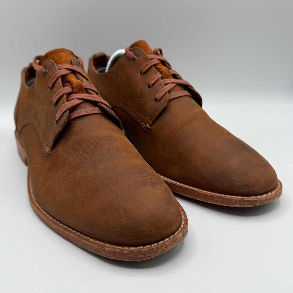 Cole Haan Grand 360 Mens Brown Leather Derby Oxford Shoes C29201 Size 9W